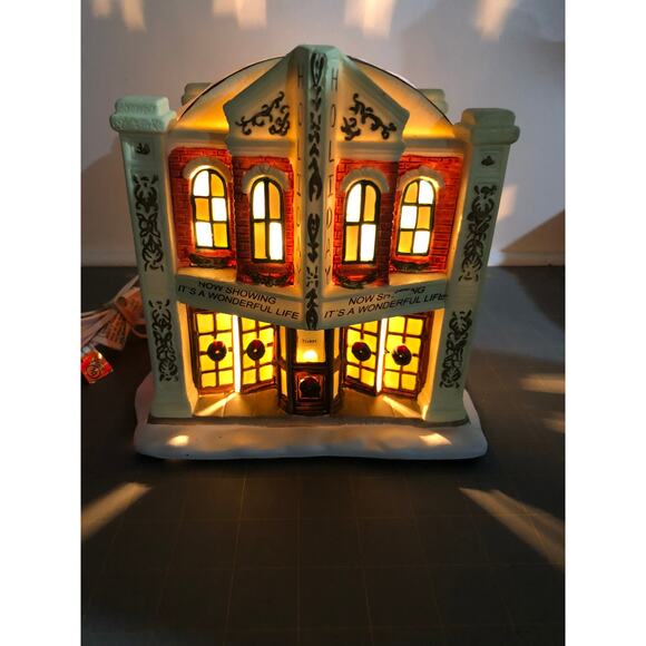 St. Nicholas Square Christmas Village Holdiay Theater Its a Wonderful Life Show - Picture 1 of 9